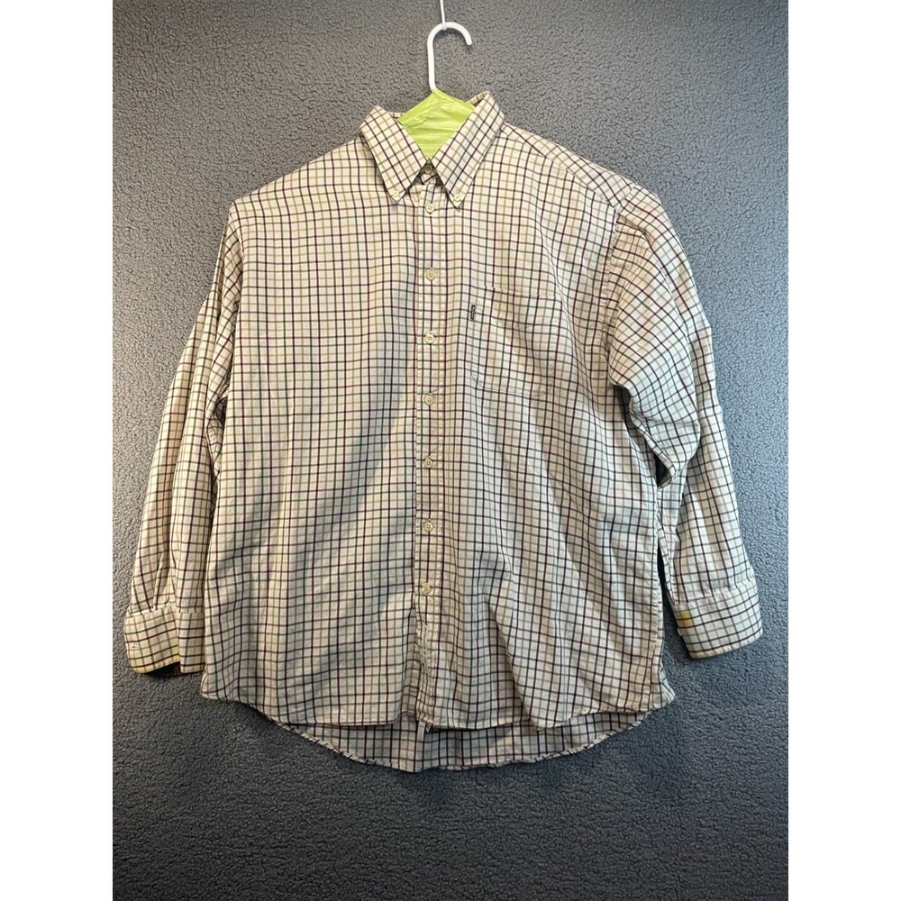 Barbour Light Tattersalls Long Sleeve Dress Shirt, Size 3XL